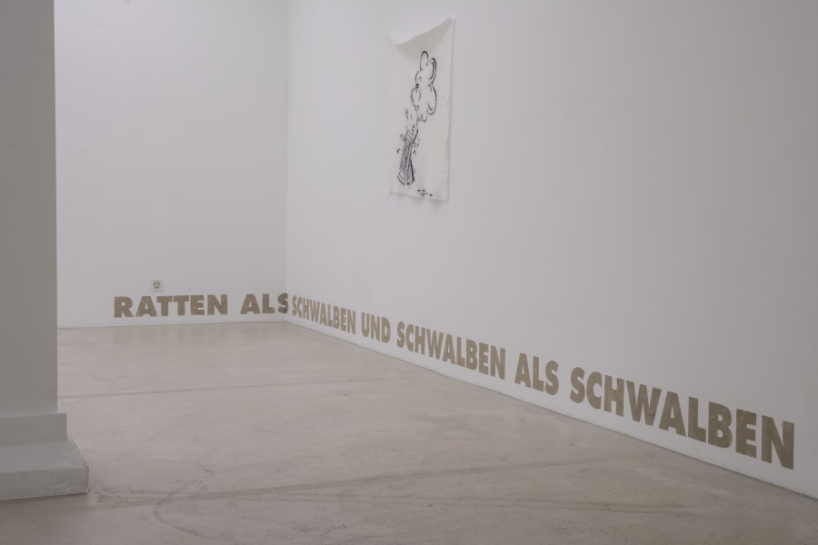 Installation view, Supuestos y presupuestos, The daring attempt to envision the future, project by Ileana Ramirez Romero, Ausstellungsraum Klingental, 2023. Photo credit: Axel Töpfer