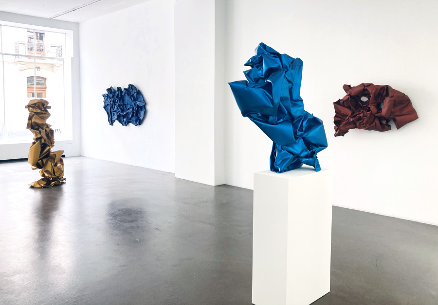 Exhibition view, Hans Kupelwieser - Rudolf Polanszky, Galerie Mezzanin, Geneva, 2025.