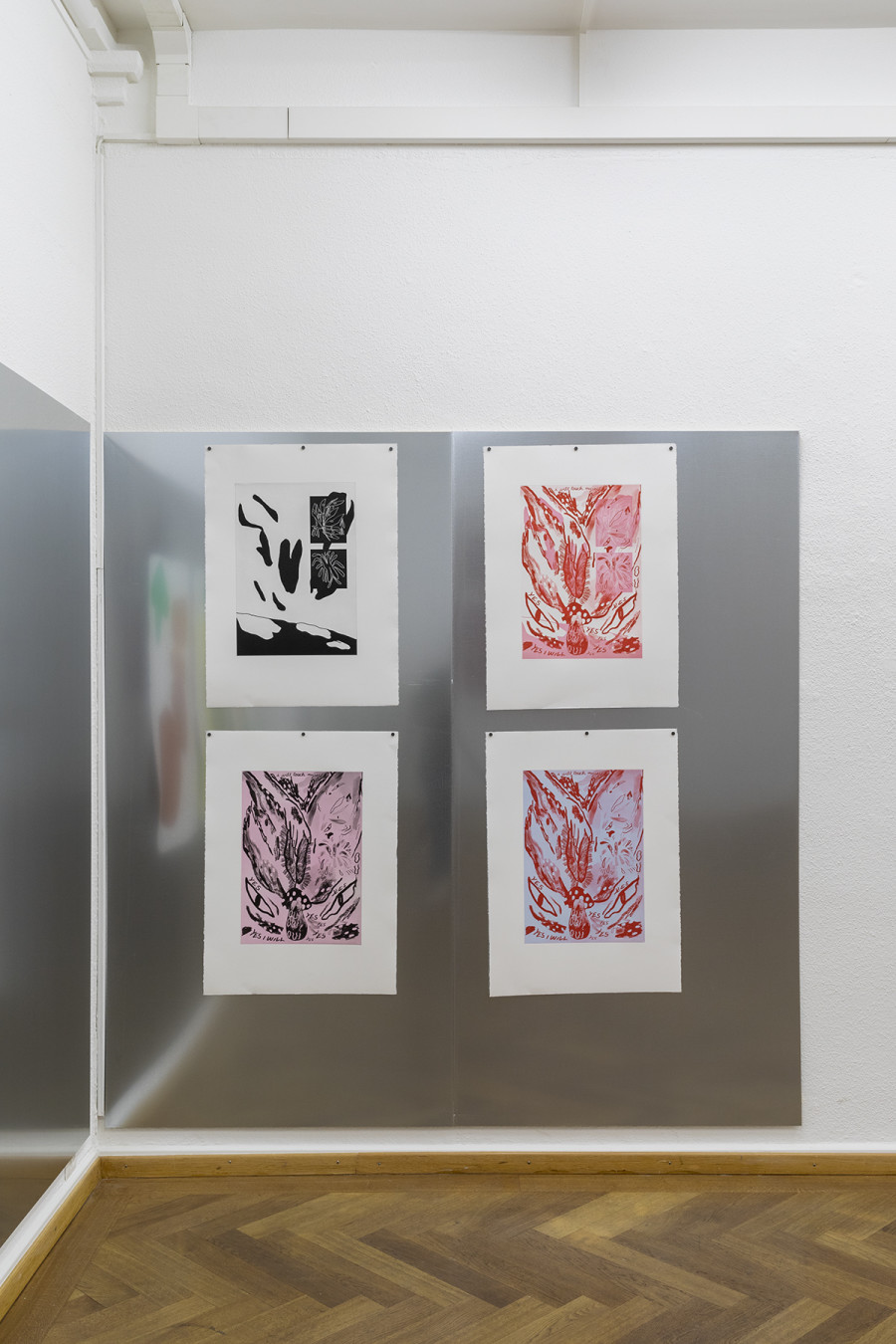 Installation view, Sophie Benvenuti, TRACE, SET, PRINT!, KRONE COURONNE, 2022. Photo: © Guadelupe Ruiz