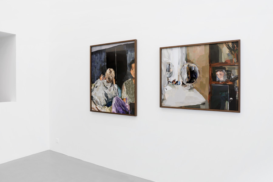 Exhibition View Alina Frieske Solo Show «Can you see me better now?» at Fabienne Levy, Lausanne, 2021 / Photo: Neige Sanchez / Courtesy: the Artist and Fabienne