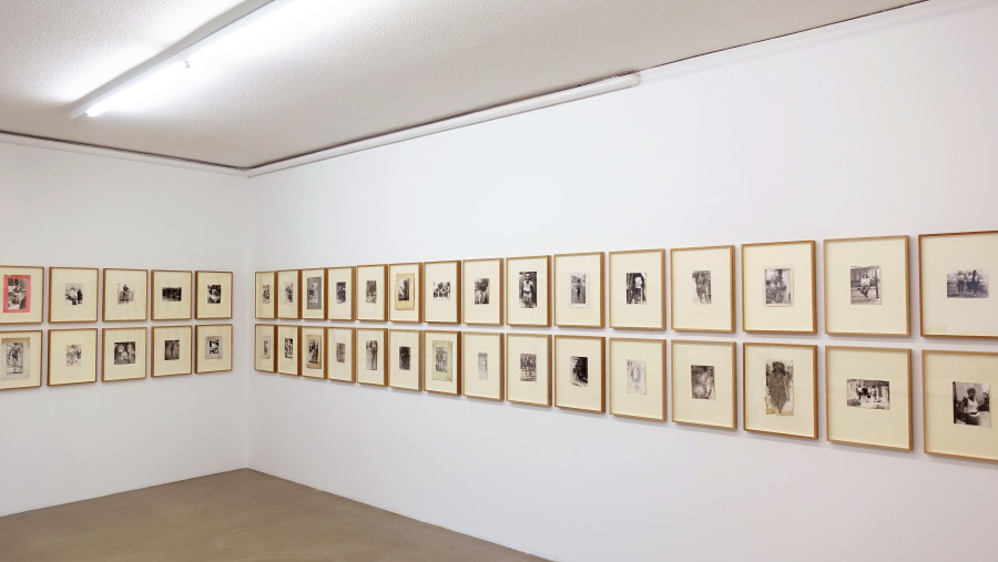 Installation view, Miroslav Tichy, 69 works, Galerie Nicola von Senger, 2022.