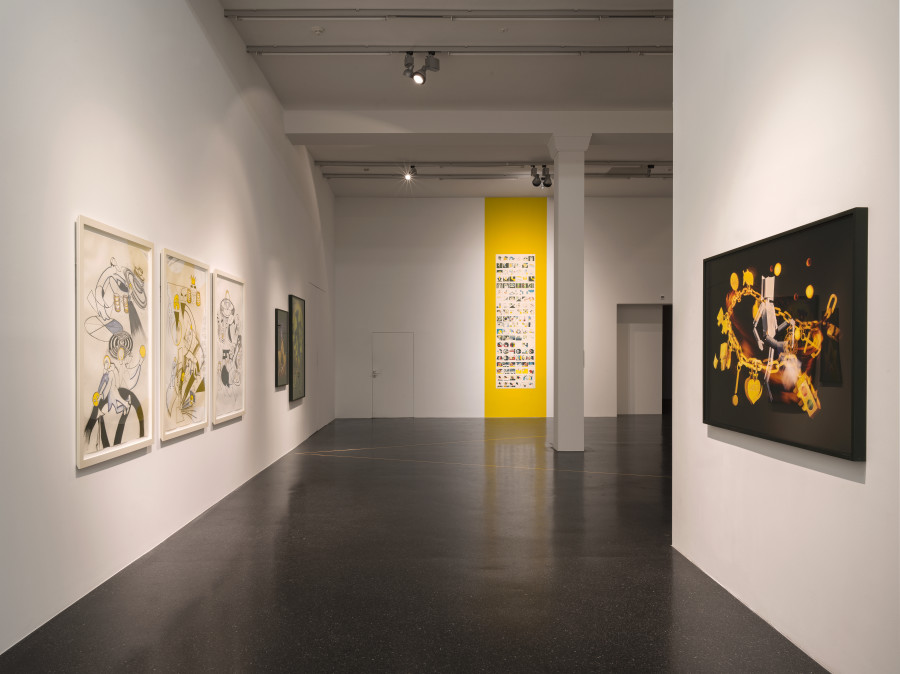 Ericka Beckman: Lucky Charm – Drawings and photographs from the 80’s until today, Exhibition view, 2023, Galerie Francesca Pia, Photo: Cedric Mussano.