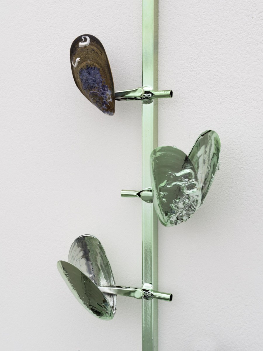 Exhibition view, Alice Channer, Heavy Metals / Silk Cut, Kunstmuseum Appenzell / Kunsthalle Appenzell, 2023. Photography: Roman März