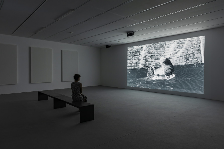 Installation view ‘Tender Point Ruin – Sophia Al-Maria, Luma Westbau, Zurich, 2022. Photos: Nelly Rodriguez