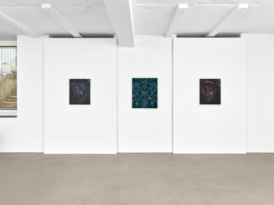 Exhibition view, David Weishaar, Eyelids, towards Night, flatmarkus, Zürich, 2026.