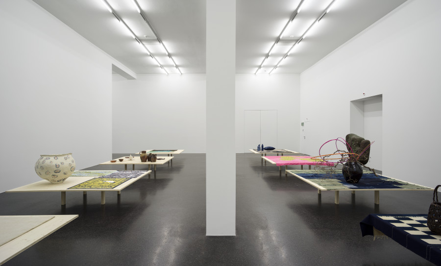 Installation view, CRAFT, curated by Nicolas Trembley, Galerie Francesca Pia, Zurich, 2023. Photo: Cedric Mussano