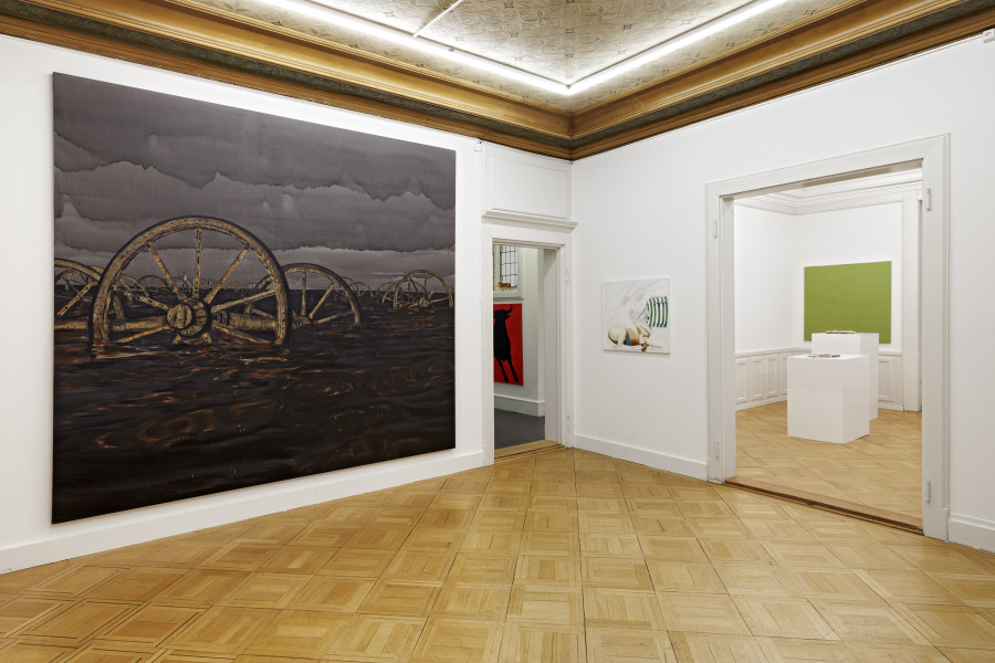 Exhibition view, Kühe und Pferde, Galerie Oskar Weiss, Zürich, 2025-2026. Photo credit: Gina Folly