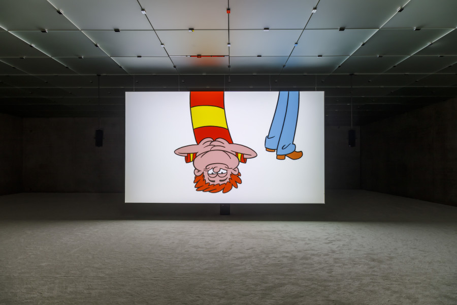 Jordan Wolfson, Raspberry Poser, 2012, Installation view, first floor Kunsthaus Bregenz, 2022. Photo: Markus Tretter. Courtesy Jordan Wolfson Studio © Jordan Wolfson, Kunsthaus Bregenz