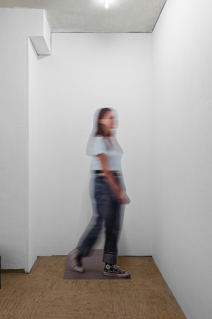 Jan Domicz, "Peoples," 2024, dimensions variable. CAConrad, Jan Domicz, Gina Folly, Germaine Koh, Devin T. Mays, Sean Morel (organized by u), "Brain in a Pipe" at Kaiserwache, Freiburg im Breisgau, 2026. Images courtesy of the artists and Kaiserwache. Photo: Stefan Lux.