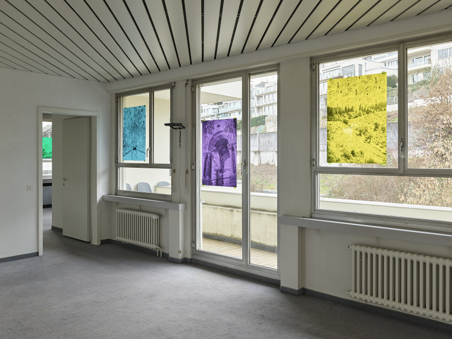 Installation view, light life memories, Nils Dunkel, flatmarkus, Kilchberg, Zürich, 2025.