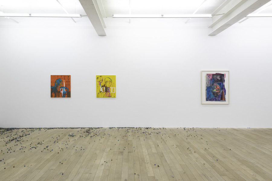 Installation view, Maja Bajevic - Watch your step, Galerie Peter Kilchmann (Maag), Zurich, April 8 - May 21, 2022. Courtesy of the artist and Galerie Peter Kilchmann, Zurich. Copyright: Sebastian Schaub