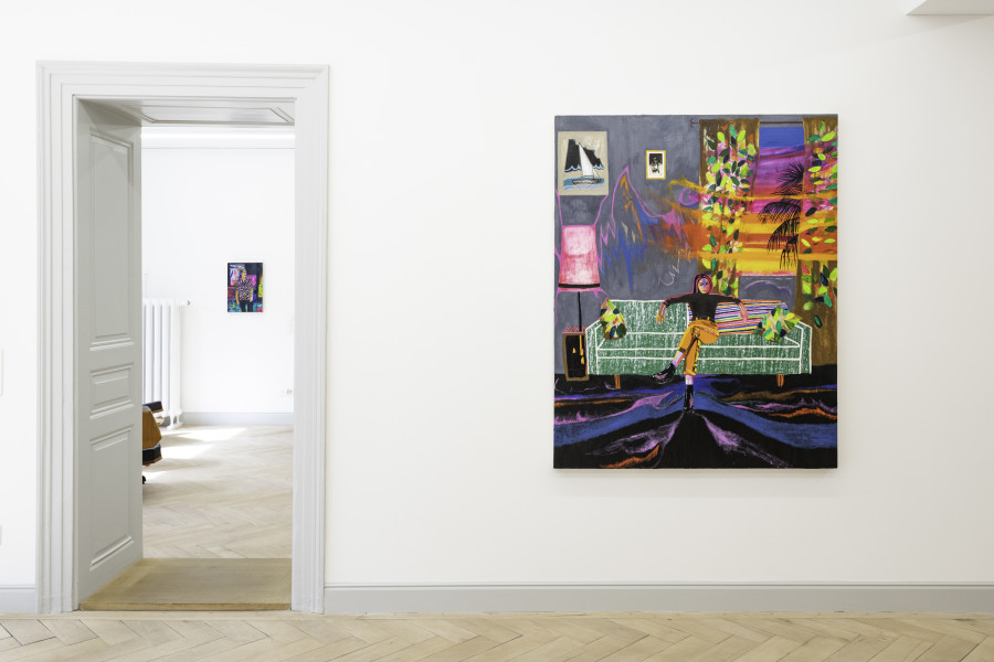 Raffi Kalenderian: Across the way moved in a pair, With passion in its prime, Maybe they look through to us, And hope that's them in time, Galerie Peter Kilchmann, Zurich, June 10 – July 29, 2022. Courtesy the artist and Galerie Peter Kilchmann, Zurich. Photo: Sebastian Schaub