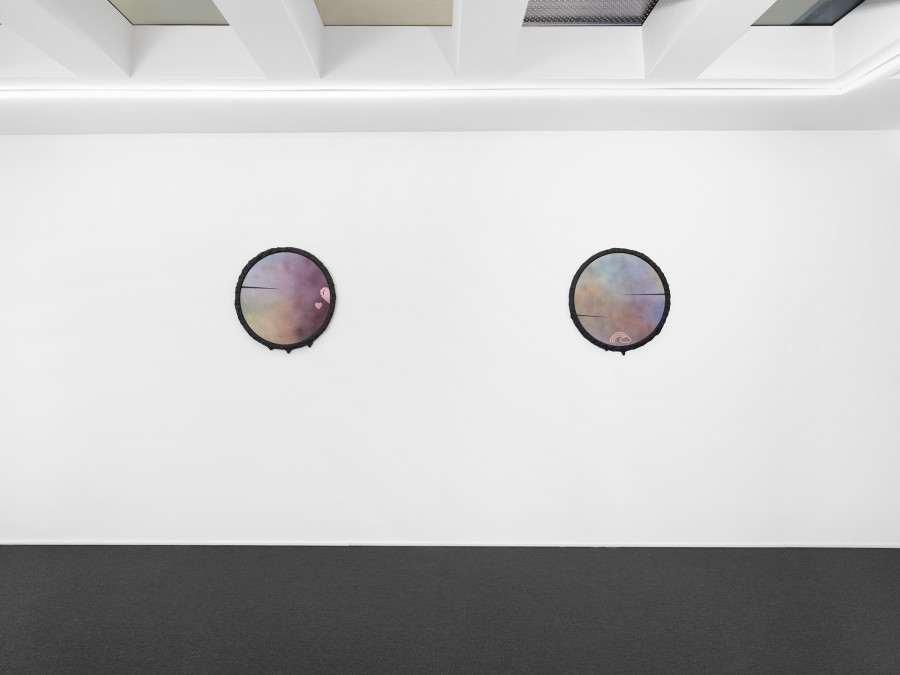 Exhibition view, Wendy White, Soft Focus, galerie lange + pult, 2022. Photo credit: Julien Gremaud