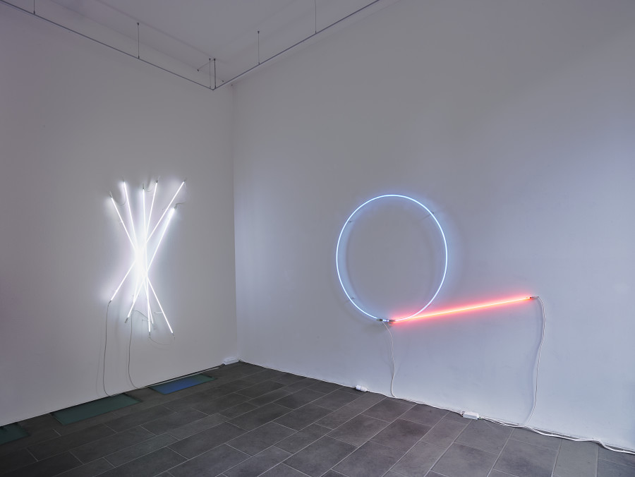 Installation view, Christian Herdeg, New Works, galerie lange + pult, 2024. photo credit: Felix Jungo