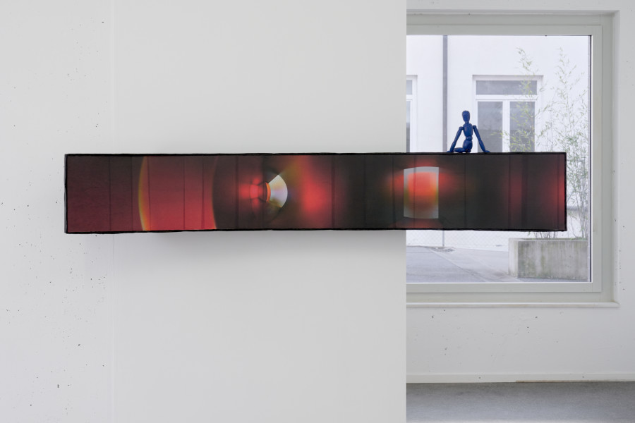 One Eye Too Many, 2026, inkjet print on rice paper, cardboard, wood, paper, China ink, acrylic paint, varnish, Variable dimensions. ©GuillaumePython