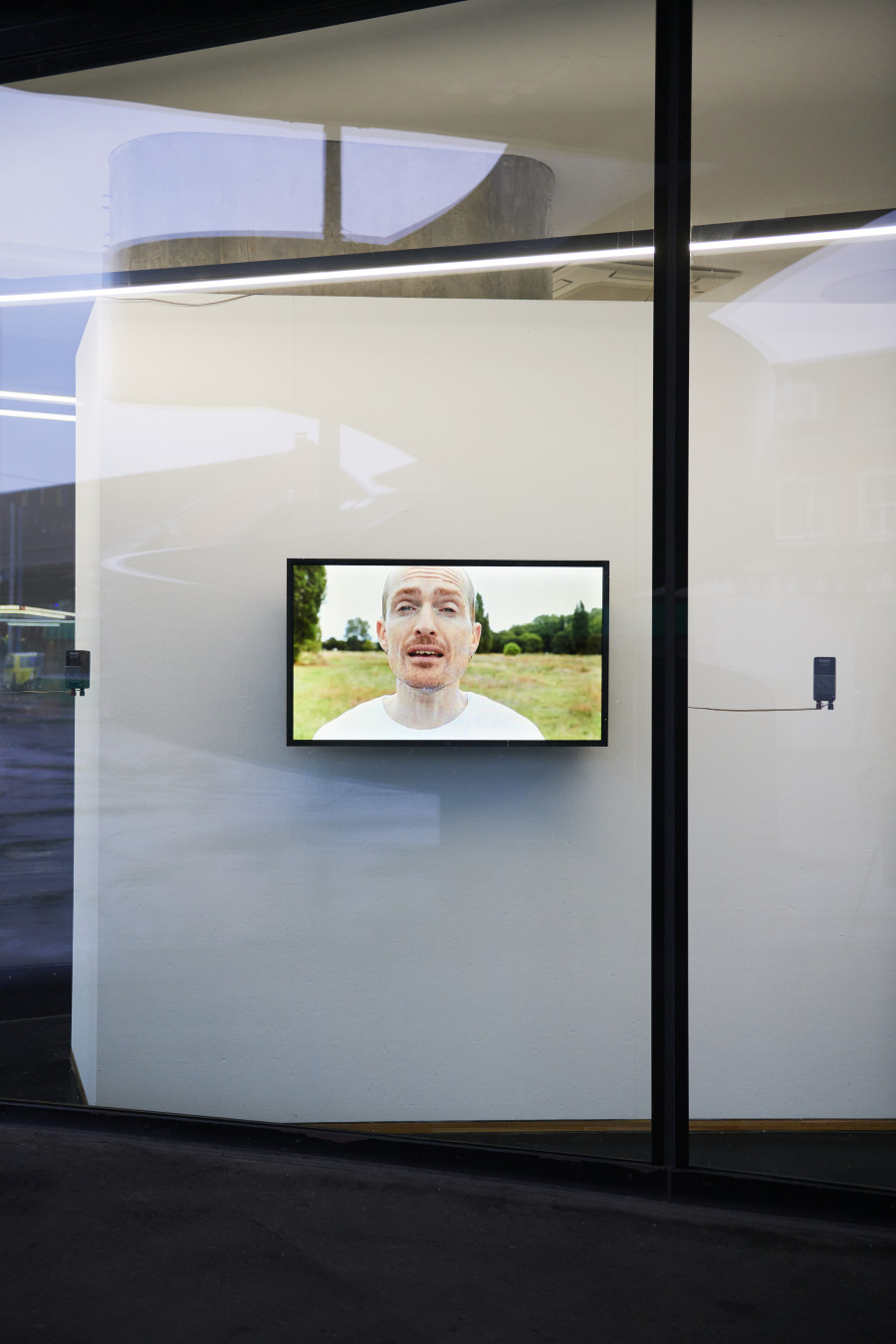 Nicole Bachmann, along the rims, 2020. HD Single Channel Video installed with window speakers. 00:25:00. Courtesy of the artist and VITRINE. Photographer: Nici Jost.