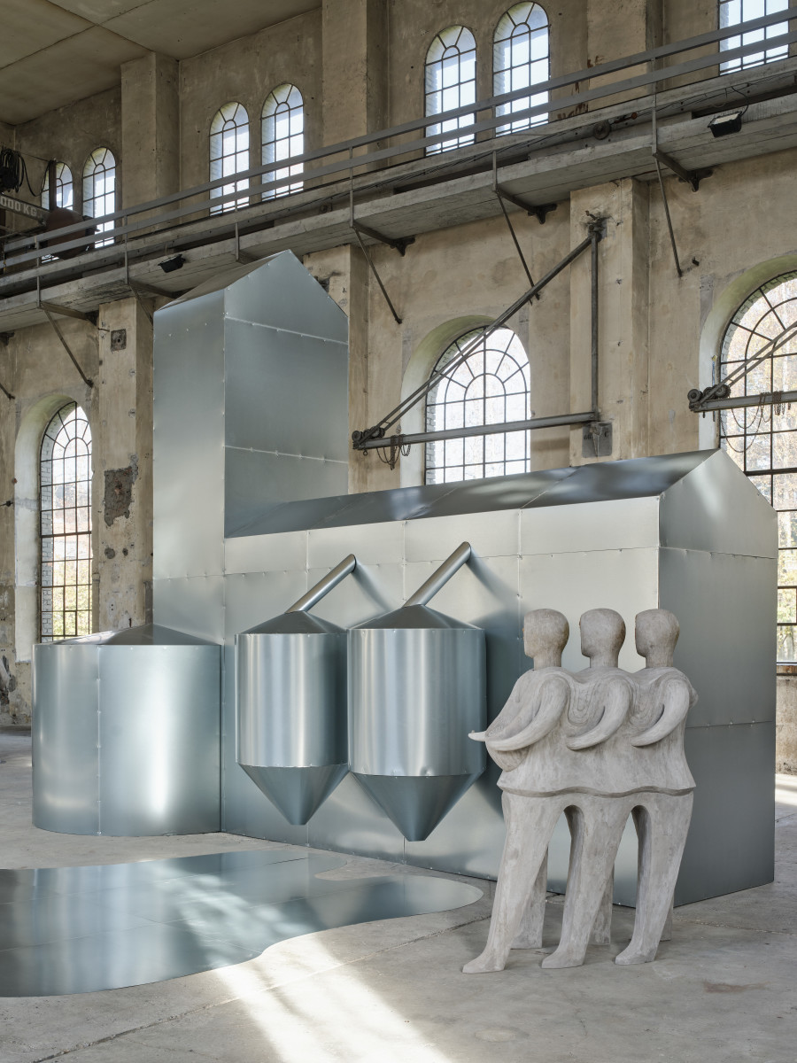 Anna Hulačová, 'Sowers' (2025), installation view 'Bucolica', Kunstraum Dornbirn, 2025, Photo Günter Richard Wett, © Anna Hulačová, courtesy of the artist and hunt kastner, Prague.