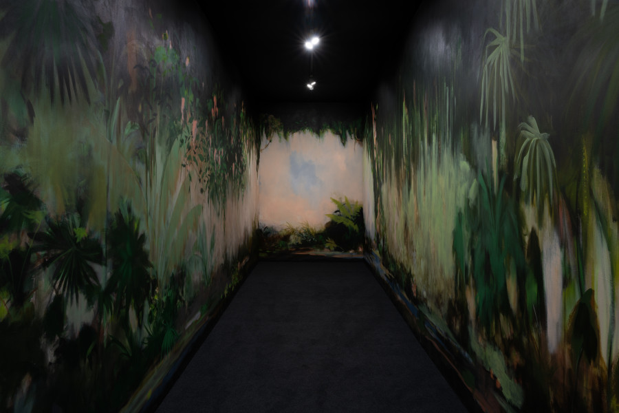 Coniunctio, installation view: Lorenza Diaz, Wendung, 2023, Kunsthalle Palazzo 2023, photo: Jennifer Merlyn Scherler