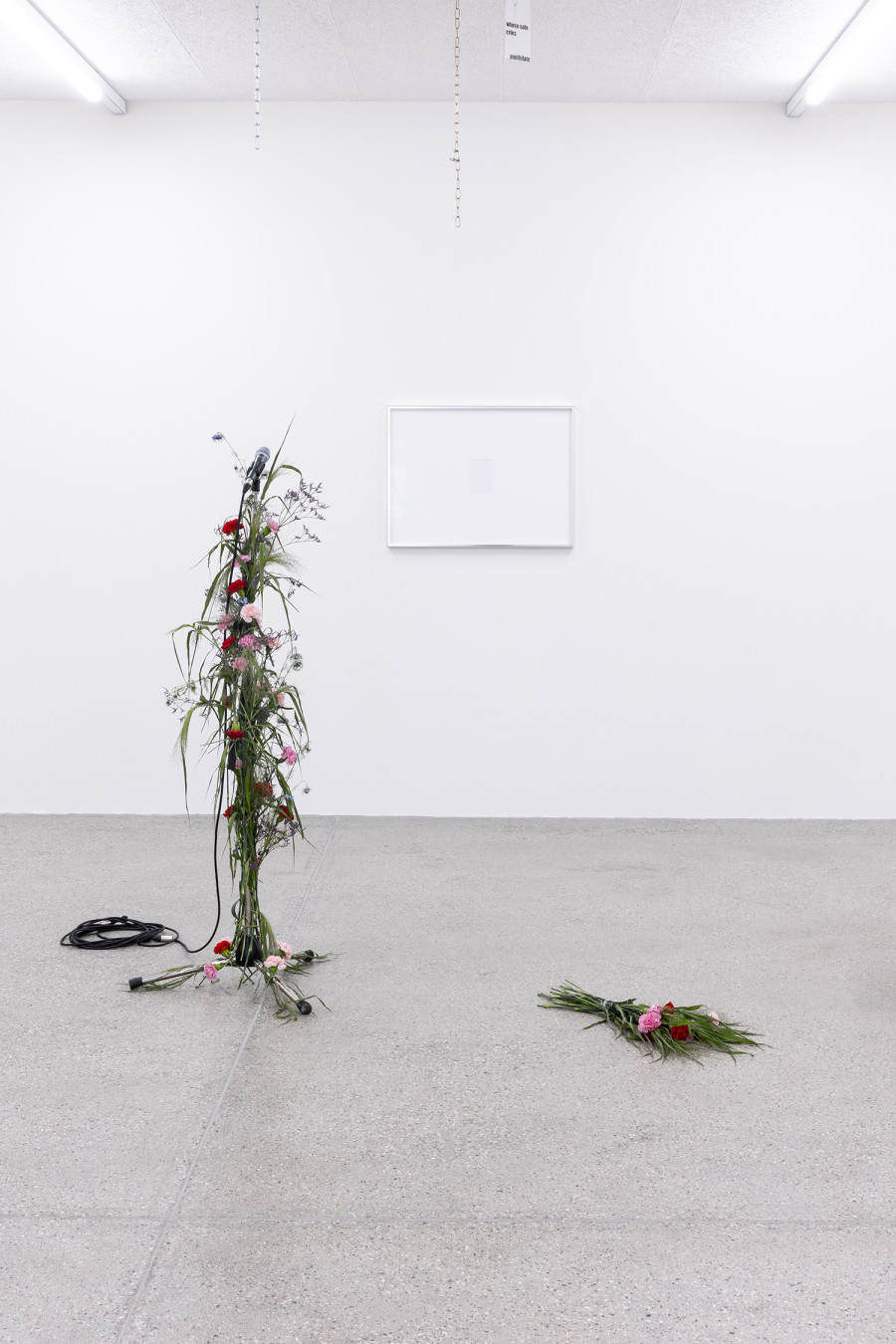 Exhibition View Group Show « All my loved ones like to fight » at CALM – Centre d’Art La Meute, Lausanne, 2023 / Photo: Théo Dufloo / Courtesy the artists and CALM – Centre d’Art La Meute