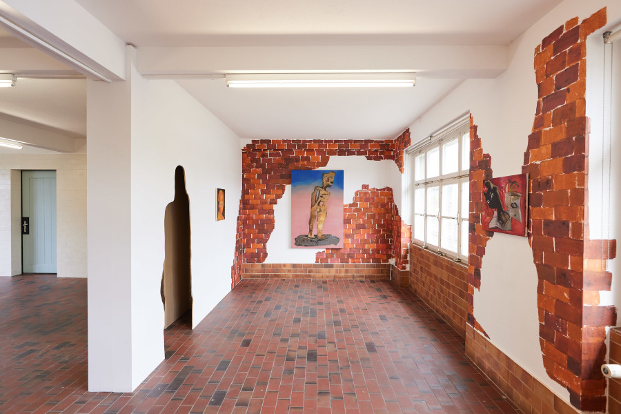 Tatjana Gerhard, Schutzwall, 2022. Exhibition views at Mayday Basel, Photo: Moritz Schermbach