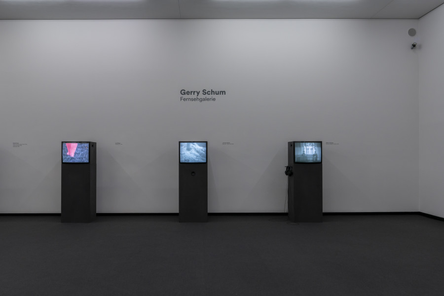 Installation view, Gerry Schum, Fernsehgalerie, Kunst Museum Winterthur, 2022.