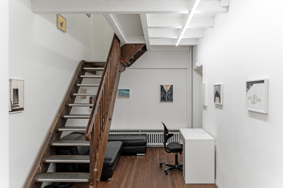 Exhibition views, Adam Cruces: Pastels, Blue Velvet, Zürich, Swiss, 2026. Photo: Adam Cruces