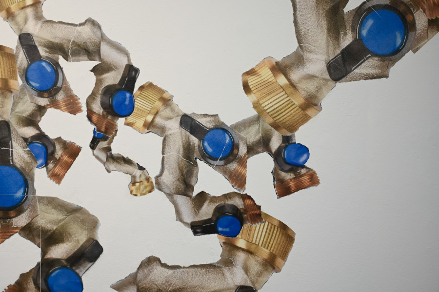 Protoplast, "nor bluball they allot" (detail), no date, Protoplast at Kaiserwache, Freiburg im Breisgau, 2026. Images courtesy of the artist and Kaiserwache. Photo: Stefan Lux.