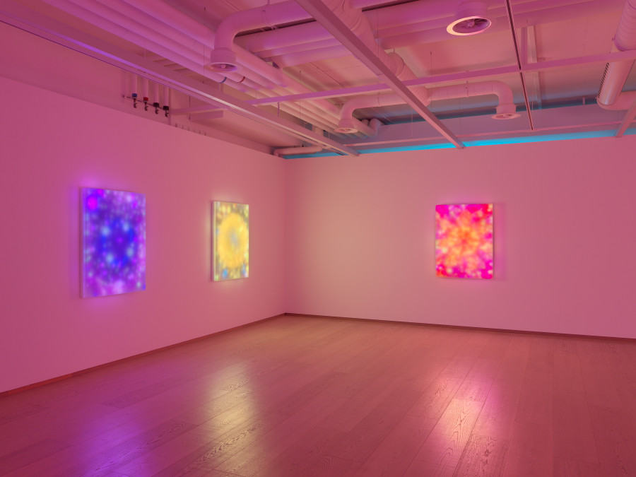 Installation View, Leo Villareal: Nebulae, Jan 24 – Mar 18, 2023, Pace Gallery, Geneva © Leo Villareal, Geneva, 2022, Photo: Annik Wetter, courtesy Pace Gallery