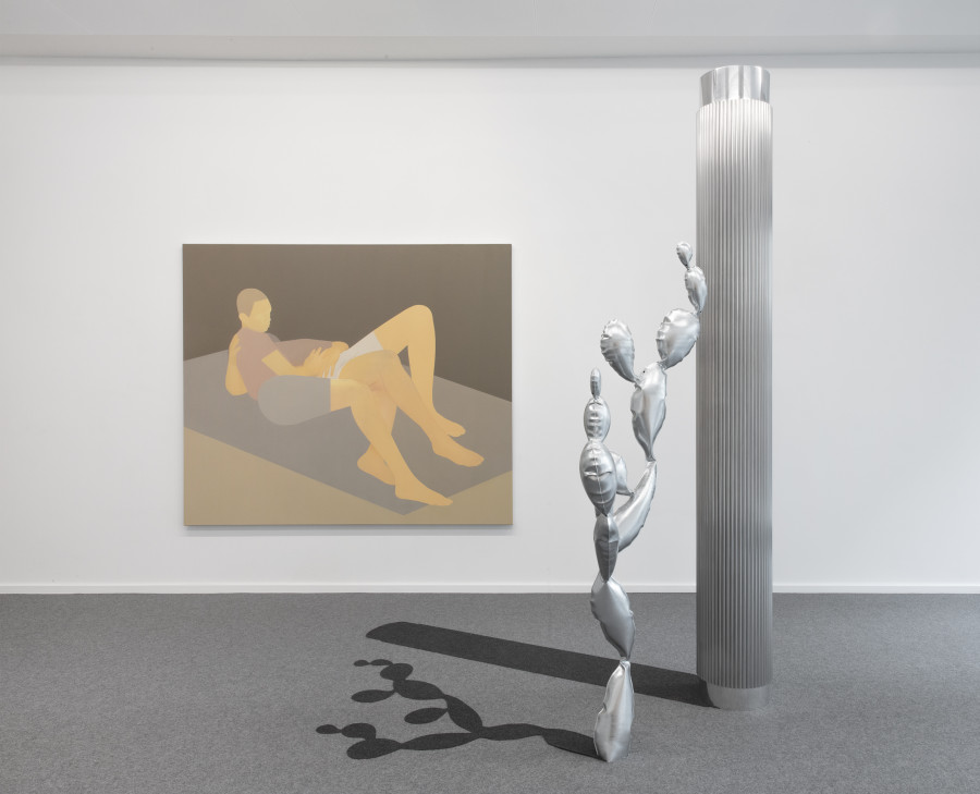 Stefan Knauf, Manuel Stehli, nachts wach, installation view, Livie Gallery, photos: Esther Mathis