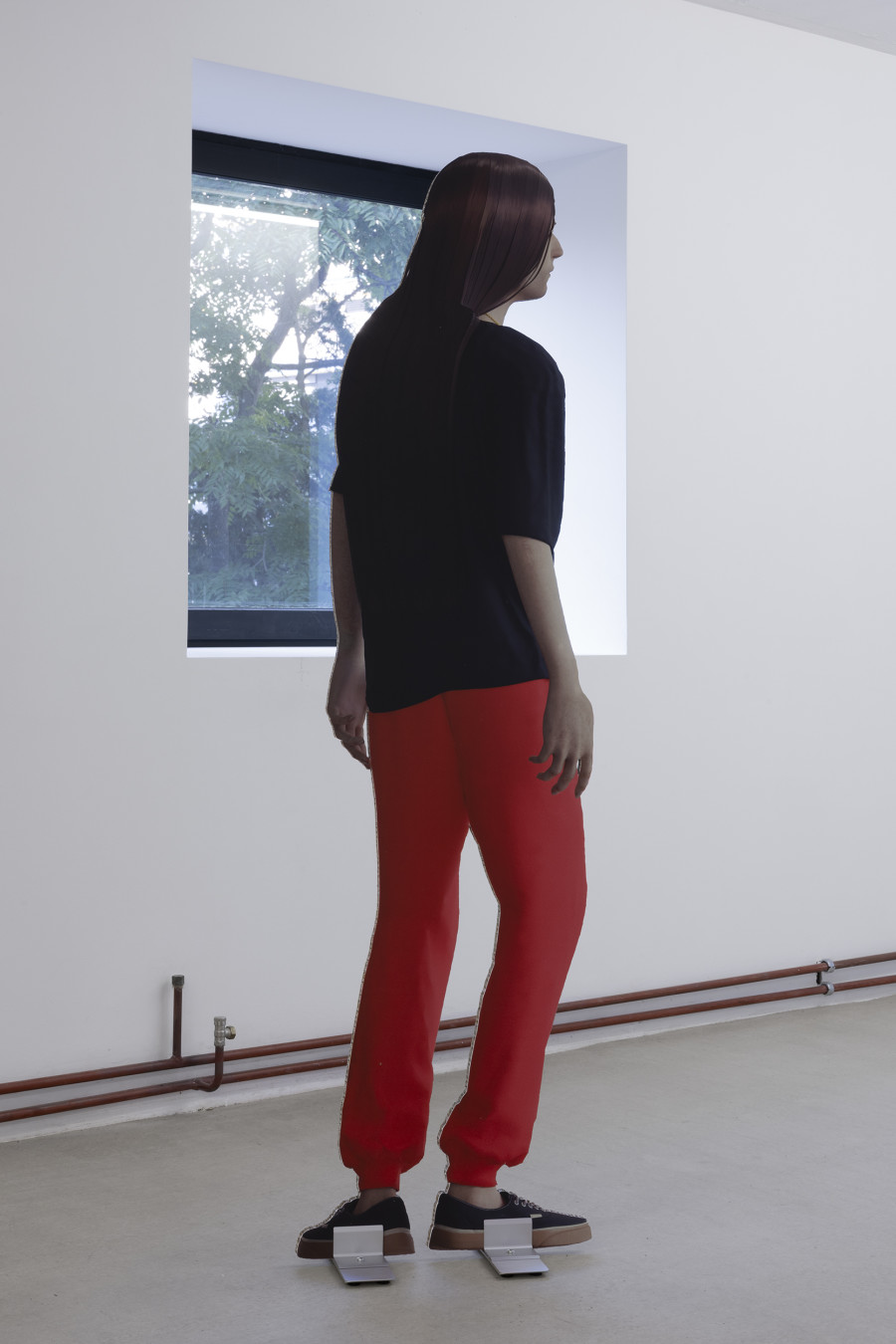 SPORT, SPORT NPC-Model 1–3, CGI, UV-print on honeycomb cardboard, various dimensions. Photography: Gina Folly / all images copyright and courtesy of the artists and For, Basel