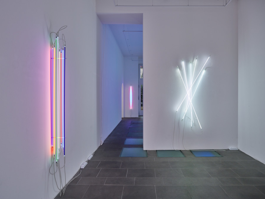 Installation view, Christian Herdeg, New Works, galerie lange + pult, 2024. photo credit: Felix Jungo