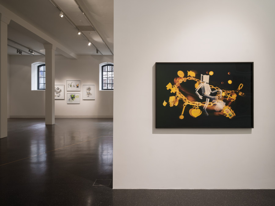 Ericka Beckman: Lucky Charm – Drawings and photographs from the 80’s until today, Exhibition view, 2023, Galerie Francesca Pia, Photo: Cedric Mussano.