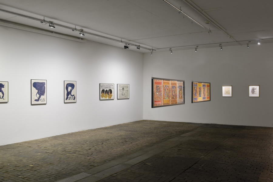 Exhibition view of Scrivere Disegnando. When Language Seeks Its Other at Centre d’Art Contemporain Genève (January 29-May 3, 2020). © Centre d’Art Contemporain Genève. Photo: Mathilda Olmi