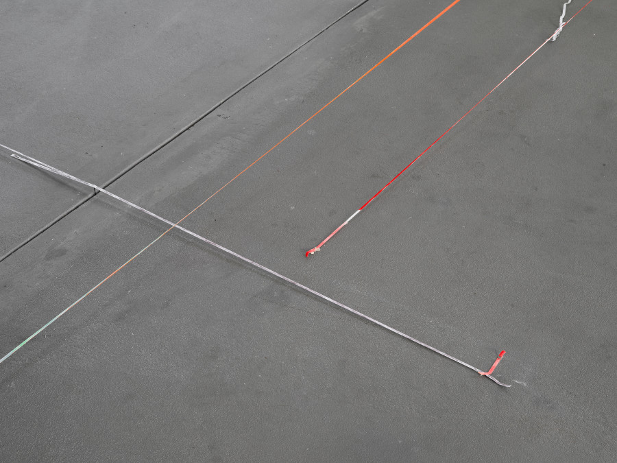 Olga Balema, The bizarre space of complex numbers, detail view, Kunsthalle Friart Fribourg, 2025. Photo: Cedric Mussano