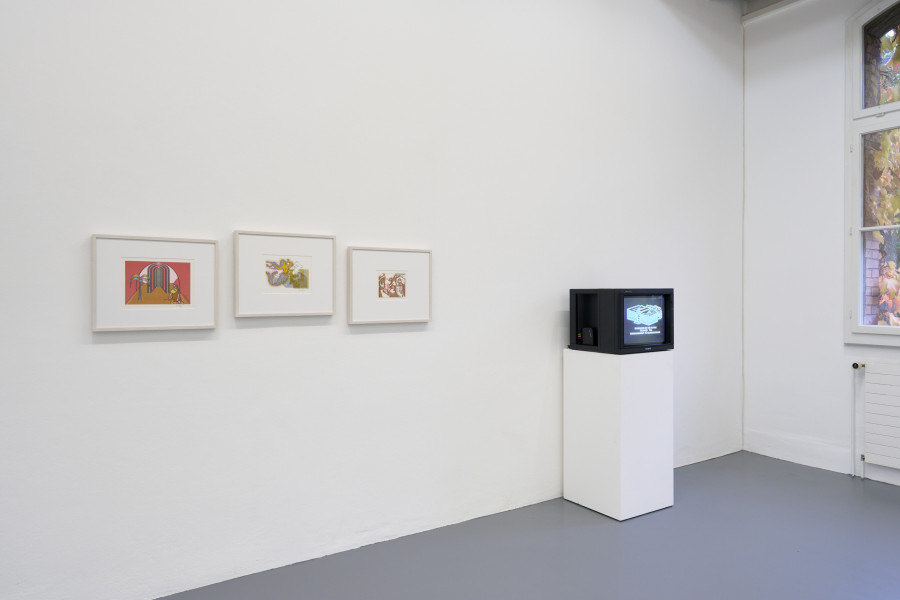 Exhibition view, Charlotte Johannesson, Save as art?, Kunsthalle Friart Fribourg, 2023. Photo : Guillaume Python. Courtesy of the artist and Kunsthalle Friart Fribourg