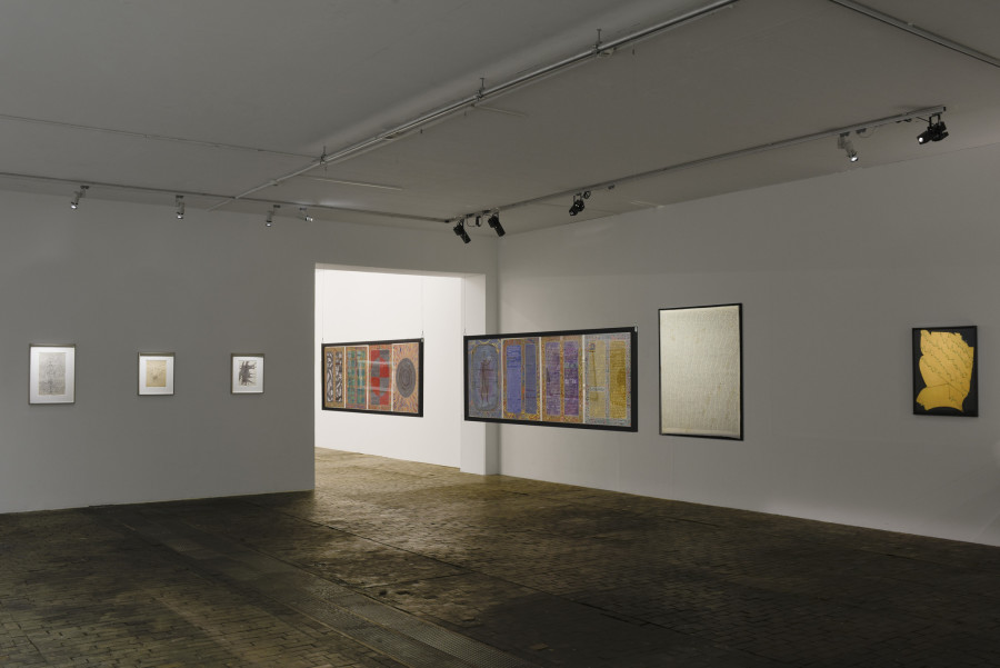 Exhibition view of Scrivere Disegnando. When Language Seeks Its Other at Centre d’Art Contemporain Genève (January 29-May 3, 2020). © Centre d’Art Contemporain Genève. Photo: Mathilda Olmi