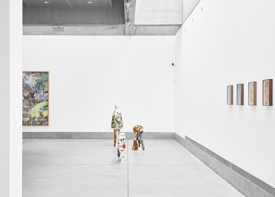 Exhibition view, Lamarche-Ovize, Légumistes, Musée des Beaux-Arts la Chaux-de-Fonds, 2022. Photographie: Gaspard Gigon