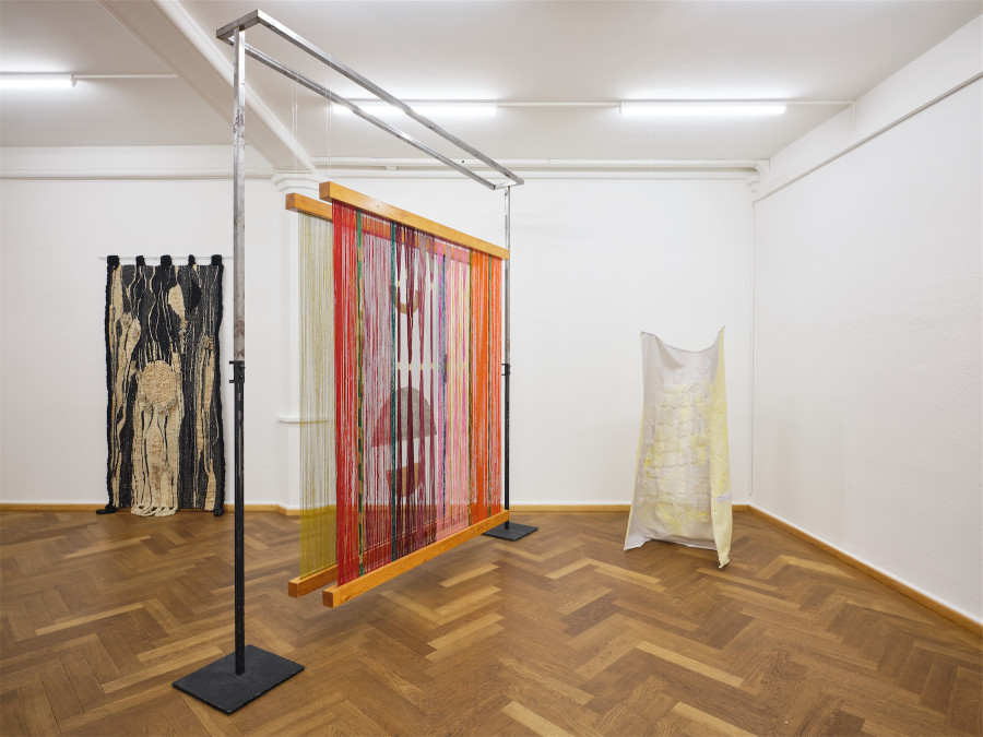 Installation view, Stitches. Home as Composition, KRONE COURONNE, 2022. Photo: © Nicolas Delaroche Studio