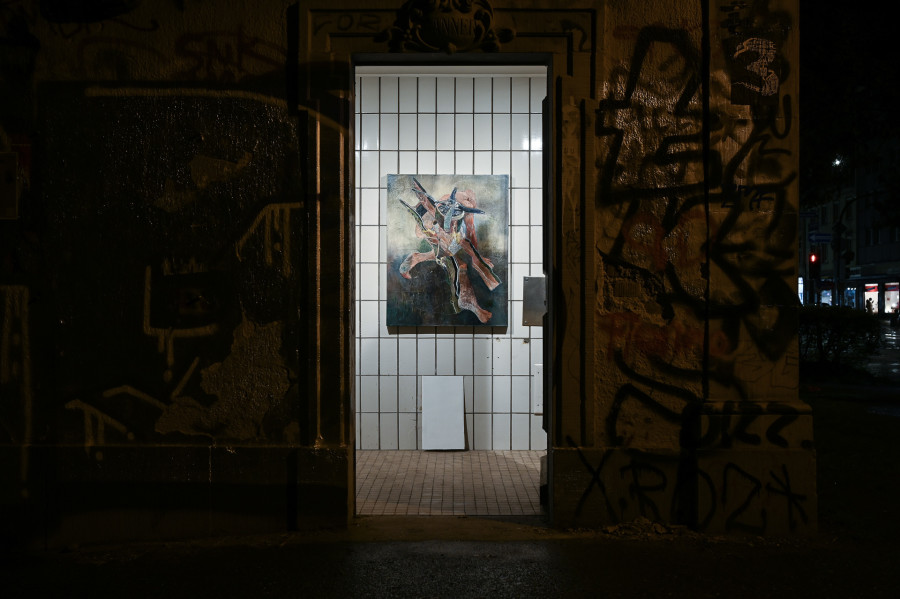 Protoplast, "mnemophoric flinger fligh" (detail), no date, Protoplast at Kaiserwache, Freiburg im Breisgau, 2026. Images courtesy of the artist and Kaiserwache. Photo: Stefan Lux.