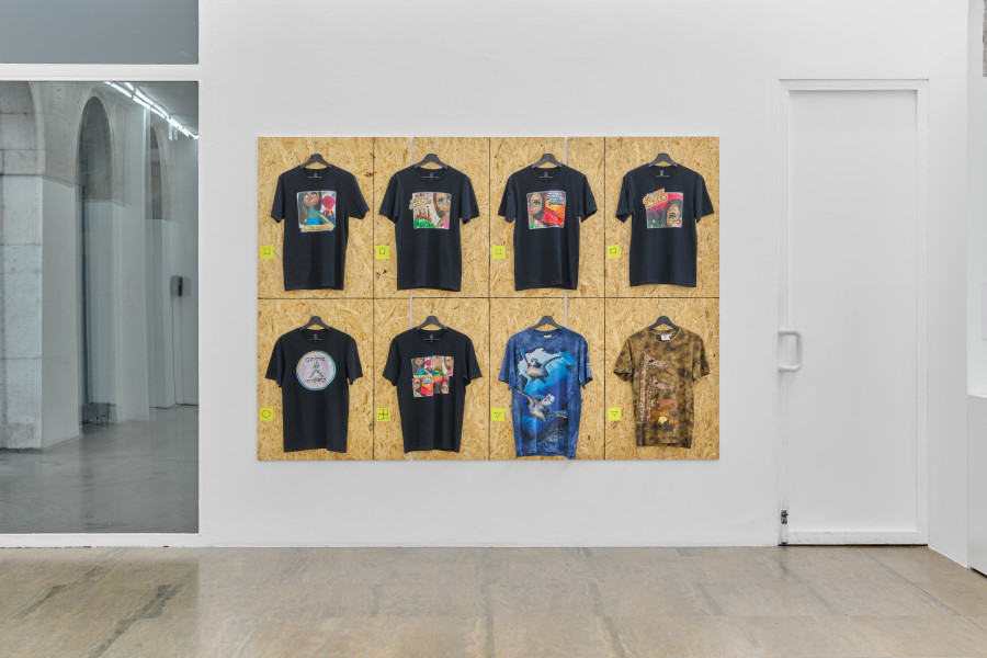 Exhibition view, Chris Lovasoa Kauffmann, Mammoth steps. One for Kevin, two for Lisa, Halle Nord, Geneva, 2025. Photo credit: © Thomas Maisonnasse / Halle Nord, 2025