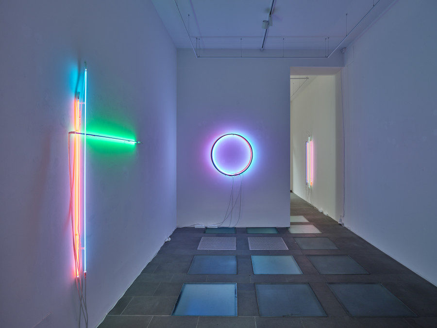 Installation view, Christian Herdeg, New Works, galerie lange + pult, 2024. photo credit: Felix Jungo