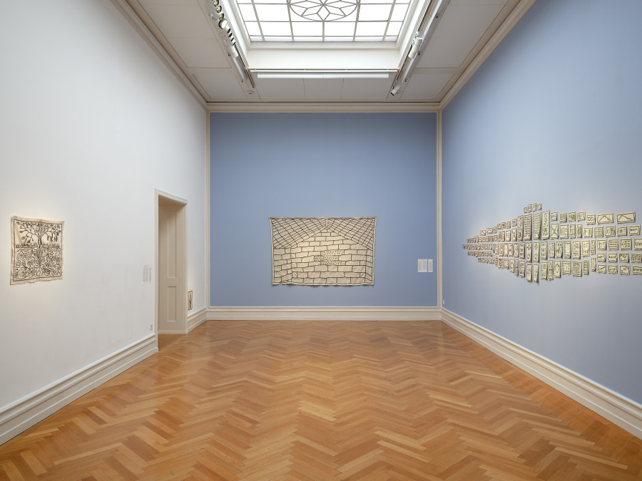 Edgar Calel, exhibition views, Kunsthalle Bern, 2026. Photo: David Aebi.