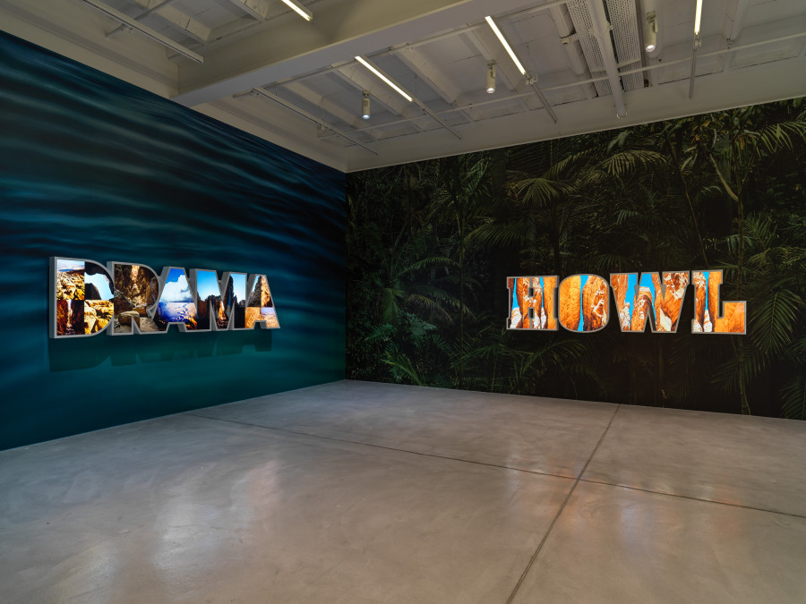 Installation view, Doug Aitken, HOWL, Galerie Eva Presenhuber, Zurich, Maag Areal, 2023. Courtesy the artist and Galerie Eva Presenhuber, Zurich / Vienna Photo: Stefan Altenburger Photography, Zürich