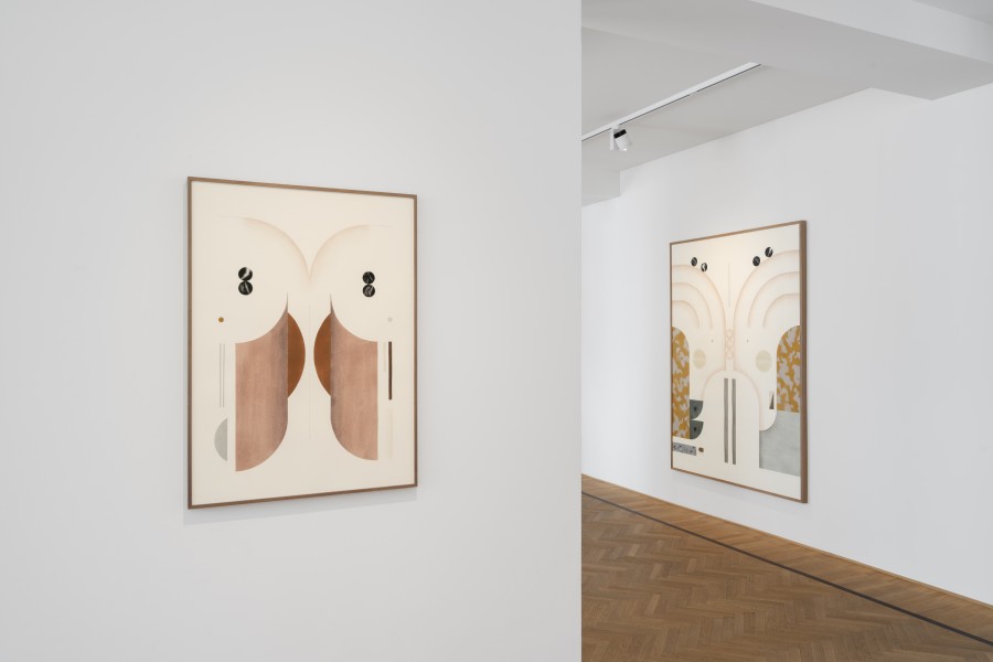 Installation shots of "Kind and Sharp" with works by Elena Alonso, exhibited at Galerie Fabian Lang, Zurich, (7 June 2024 - 16 August 2024). Credit: Courtesy of the artist and Galerie Fabian Lang. Copyright: © Fabian Lang