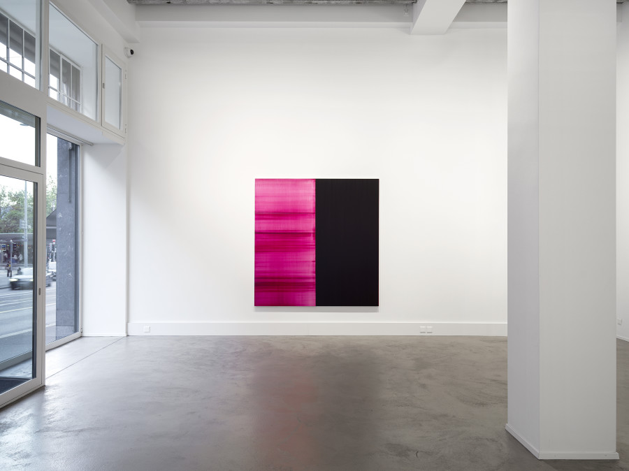 Installation view, Callum Innes - Between, Galerie Tschudi Zurich, 2023, Photo: Cedric Mussano, Courtesy of the artist and Galerie Tschudi.