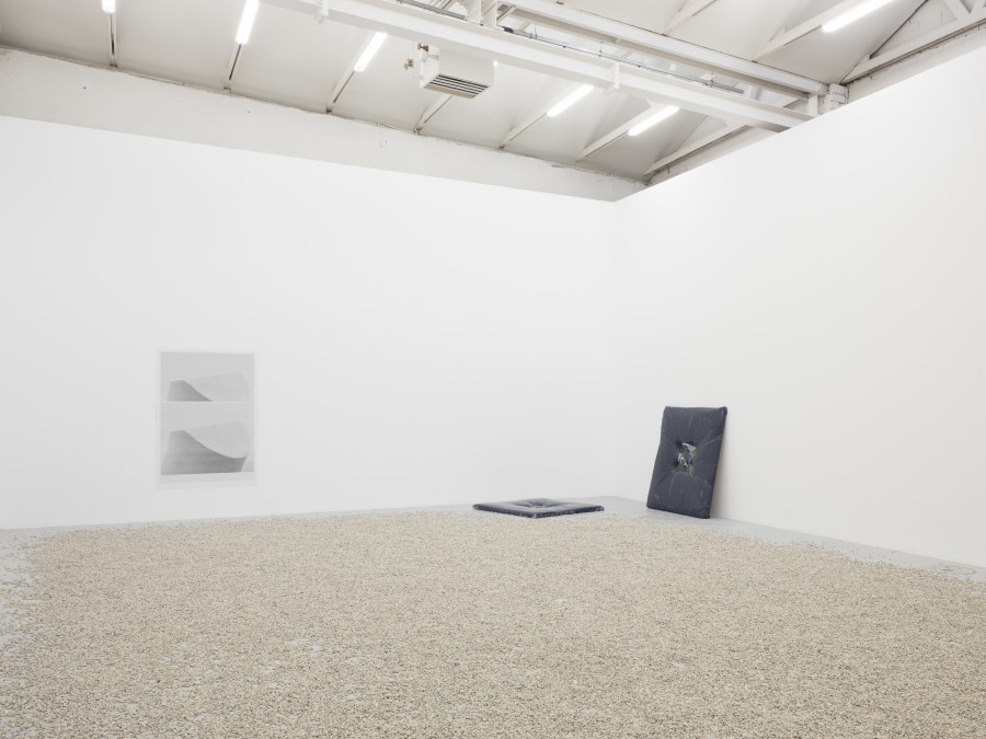 Window Grey, Pierre-Olivier Arnaud, Mio Chareteau, David Knuckey, exhibition view, 2023 Photo: Sebastian Verdon.