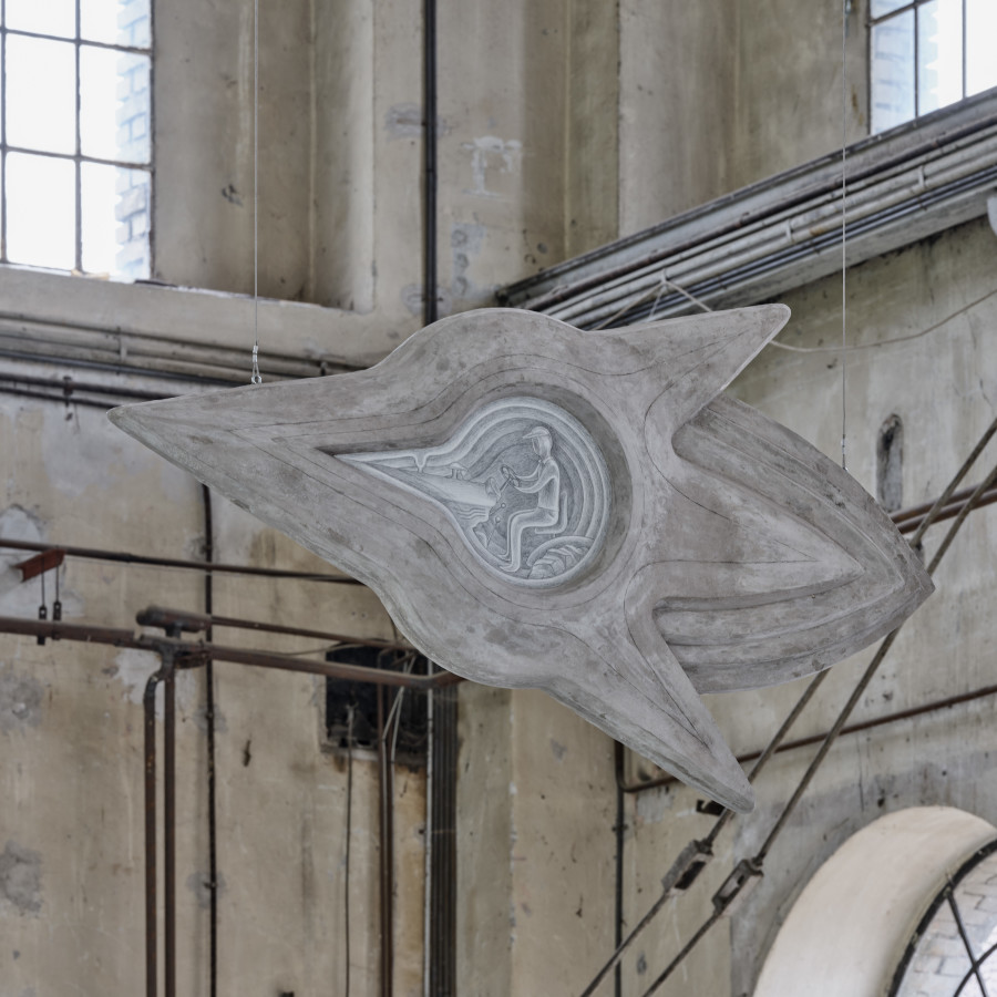 Anna Hulačová, 'UFO' (2025), installation view 'Bucolica', Kunstraum Dornbirn, 2025, Photo Günter Richard Wett, © Anna Hulačová, courtesy of the artist and hunt kastner, Prague.