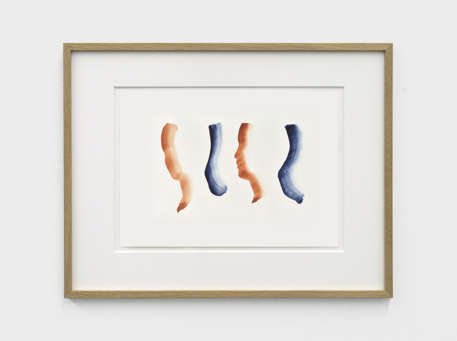 Markus Raetz, Untitled, March 1980, Watercolor on paper, 34.3 x 44.3 x 2 cm. Photo: Cedric Mussano