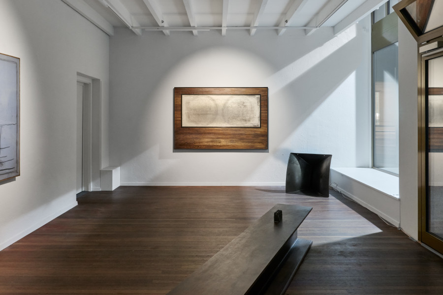 Exhibition views, Marie Matusz: Shift, Blue Velvet, Zurich, Switzerland, 2025. Photo Flavio Karrer.