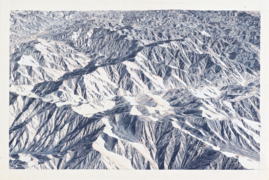 Toba Khedoori, Untitled (mountains), 2011-2012. Öl auf Leinwand, 69.9 x 104.2 cm. Emanuel Hoffmann-Stiftung, Geschenk der Präsidentin 2012, Depositum in der Öffentlichen Kunstsammlung Basel